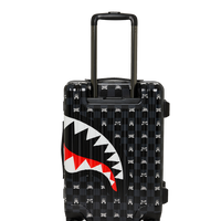 SPRAYGROUND® LUGGAGE GRAY PEEKING CHARACTER CHECK CARRY-ON LUGGAGE