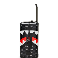 SPRAYGROUND® LUGGAGE GRAY PEEKING CHARACTER CHECK CARRY-ON LUGGAGE