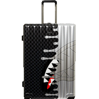 SPRAYGROUND® LUGGAGE SILVER SIDE DRIP FULL-SIZE LUGGAGE
