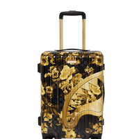SPRAYGROUND® LUGGAGE GOLD FLORAL REMIX CARRY-ON LUGGAGE