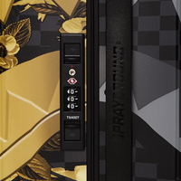 SPRAYGROUND® LUGGAGE GOLD FLORAL REMIX CARRY-ON LUGGAGE