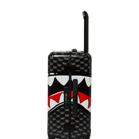 SPRAYGROUND® LUGGAGE SHARKS IN PARIS WTF BUBBLY BLACK CHECK CARRY-ON LUGGAGE