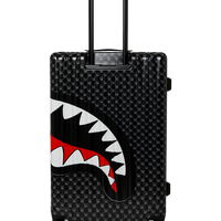 SPRAYGROUND® LUGGAGE SHARKS IN PARIS WTF BUBBLY BLACK CHECK FULL-SIZE LUGGAGE