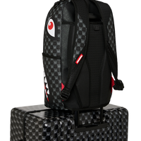 SPRAYGROUND® LUGGAGE SHARKS IN PARIS WTF BUBBLY BLACK CHECK FULL-SIZE LUGGAGE