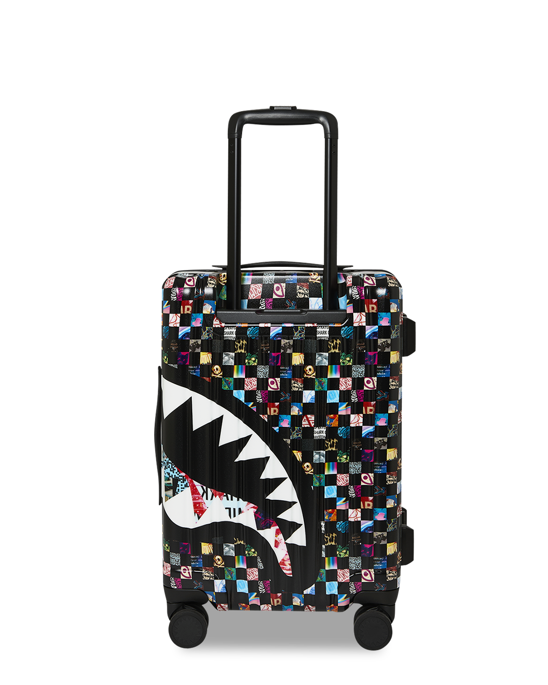 SPRAYGROUND® LUGGAGE CRAZY CHECK CARRY-ON LUGGAGE