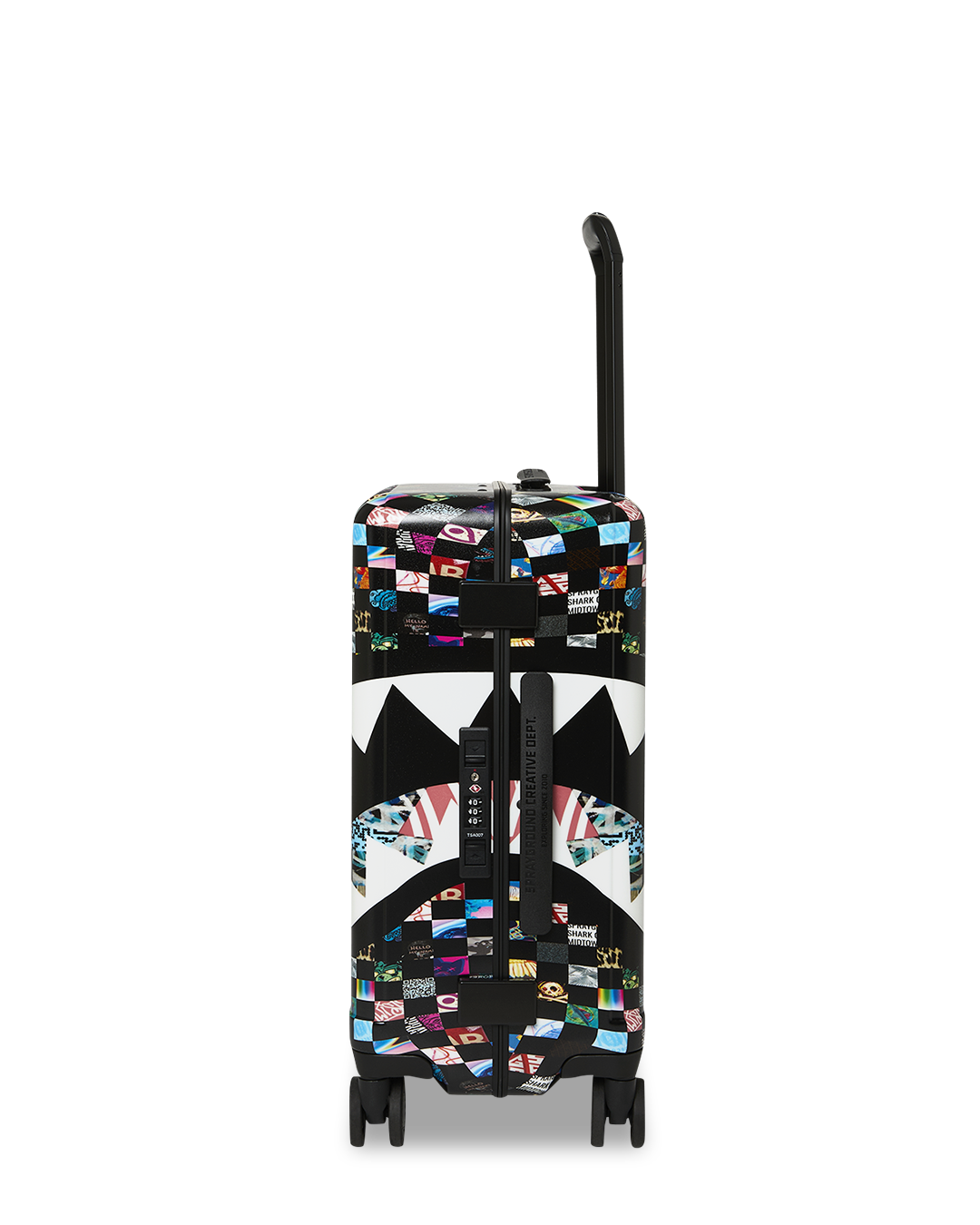 SPRAYGROUND® LUGGAGE CRAZY CHECK CARRY-ON LUGGAGE