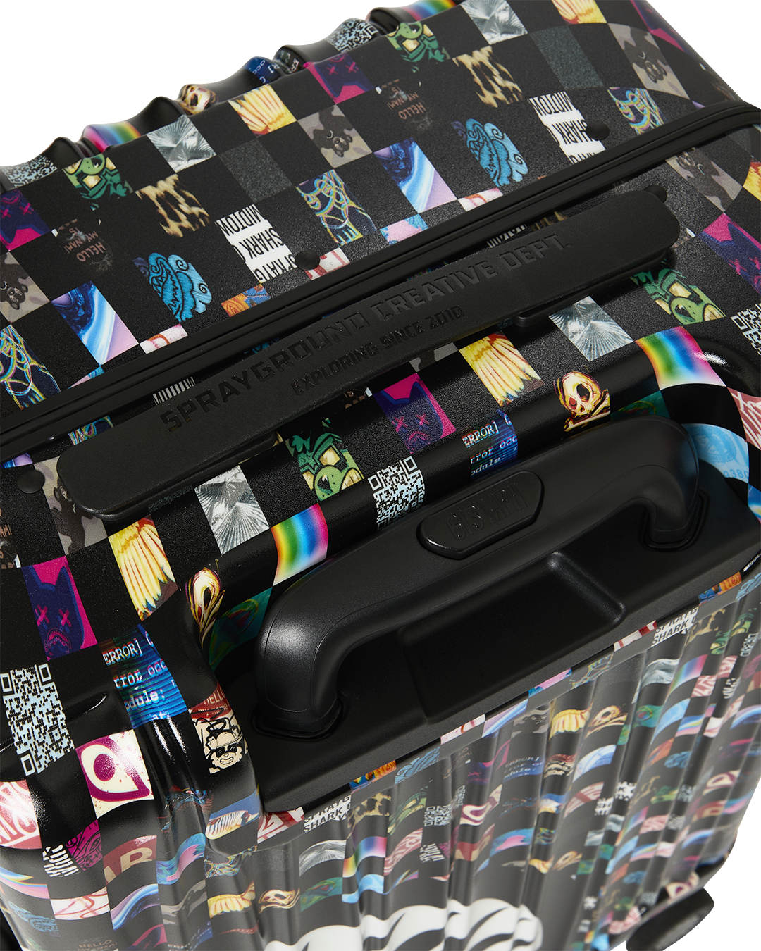 SPRAYGROUND® LUGGAGE CRAZY CHECK CARRY-ON LUGGAGE