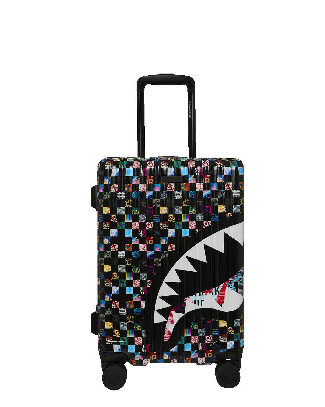 SPRAYGROUND® LUGGAGE CRAZY CHECK CARRY-ON LUGGAGE