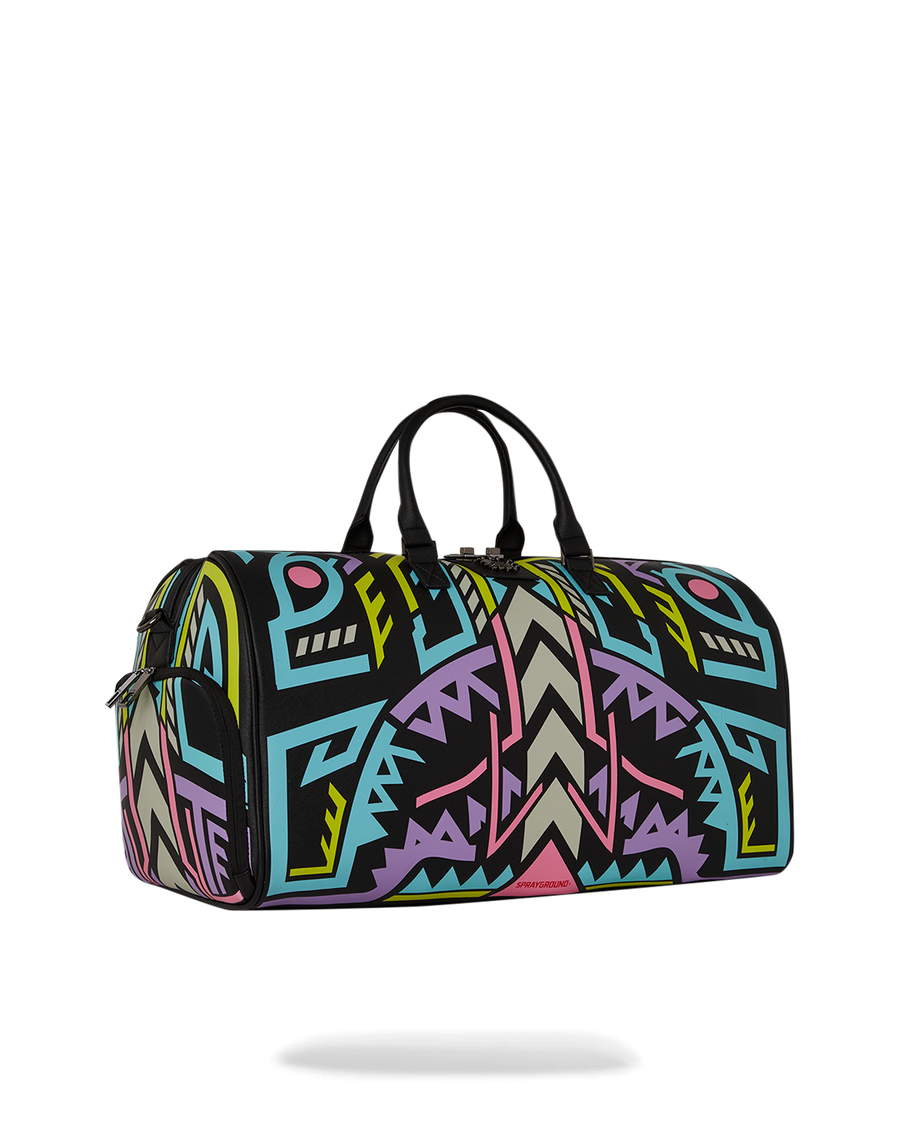 SPRAYGROUND® DUFFLE A.I. PATH TO THE FUTURE III DUFFLE - SANDFLOWER COLLAB (GLOW IN THE DARK)