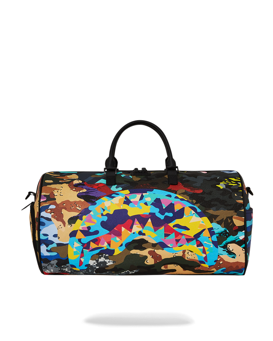 SPRAYGROUND® DUFFLE SLICED AND DICED CAMO DUFFLE