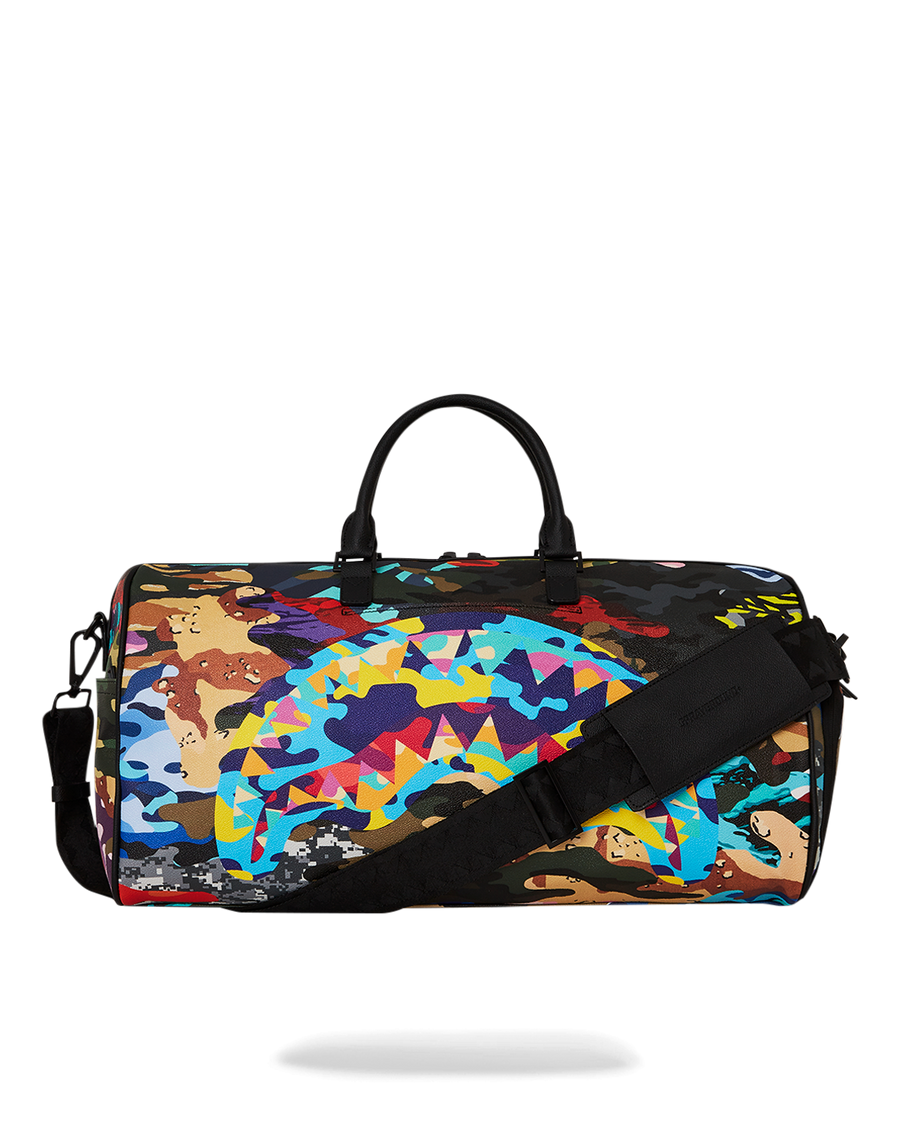 SPRAYGROUND® DUFFLE SLICED AND DICED CAMO DUFFLE