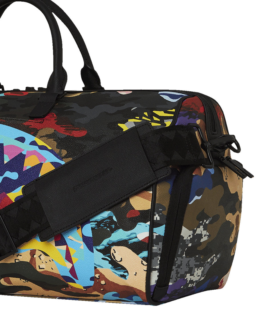 SPRAYGROUND® DUFFLE SLICED AND DICED CAMO DUFFLE