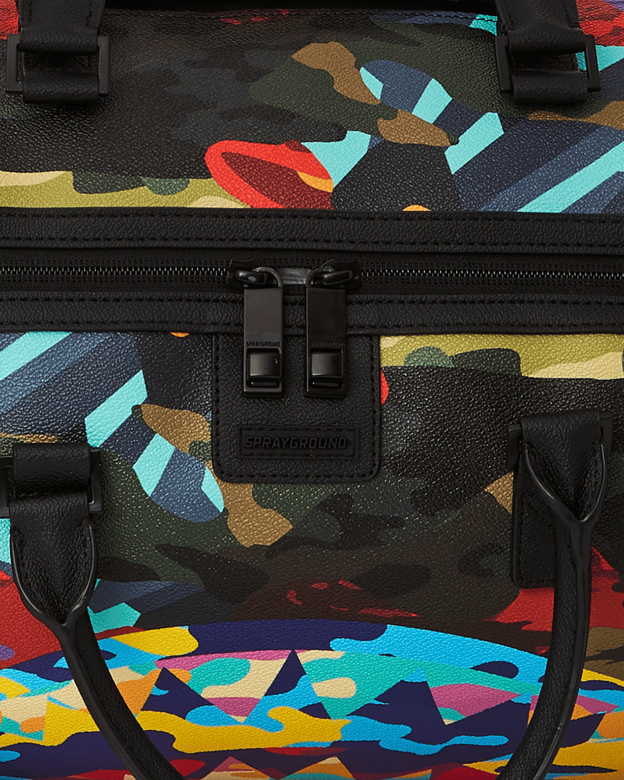 SPRAYGROUND® DUFFLE SLICED AND DICED CAMO DUFFLE