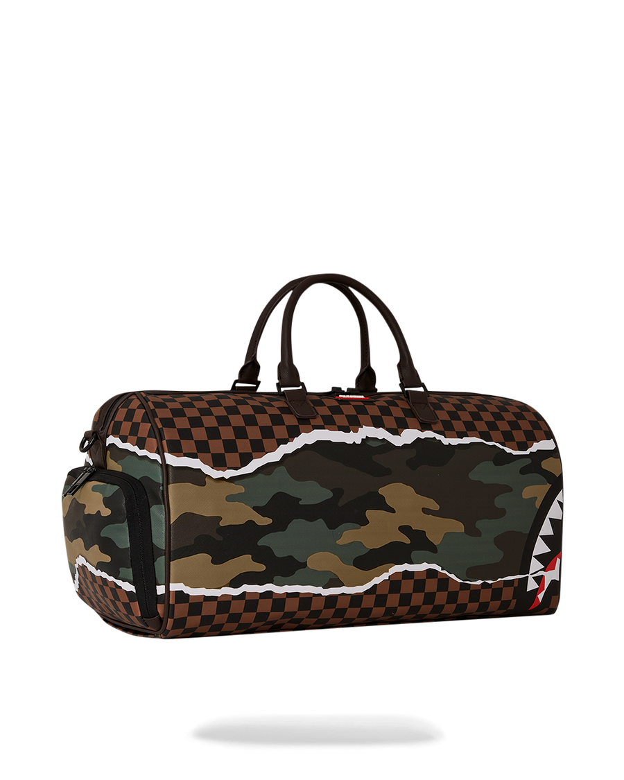 SPRAYGROUND® DUFFLE TEAR IT UP CAMO DUFFLE