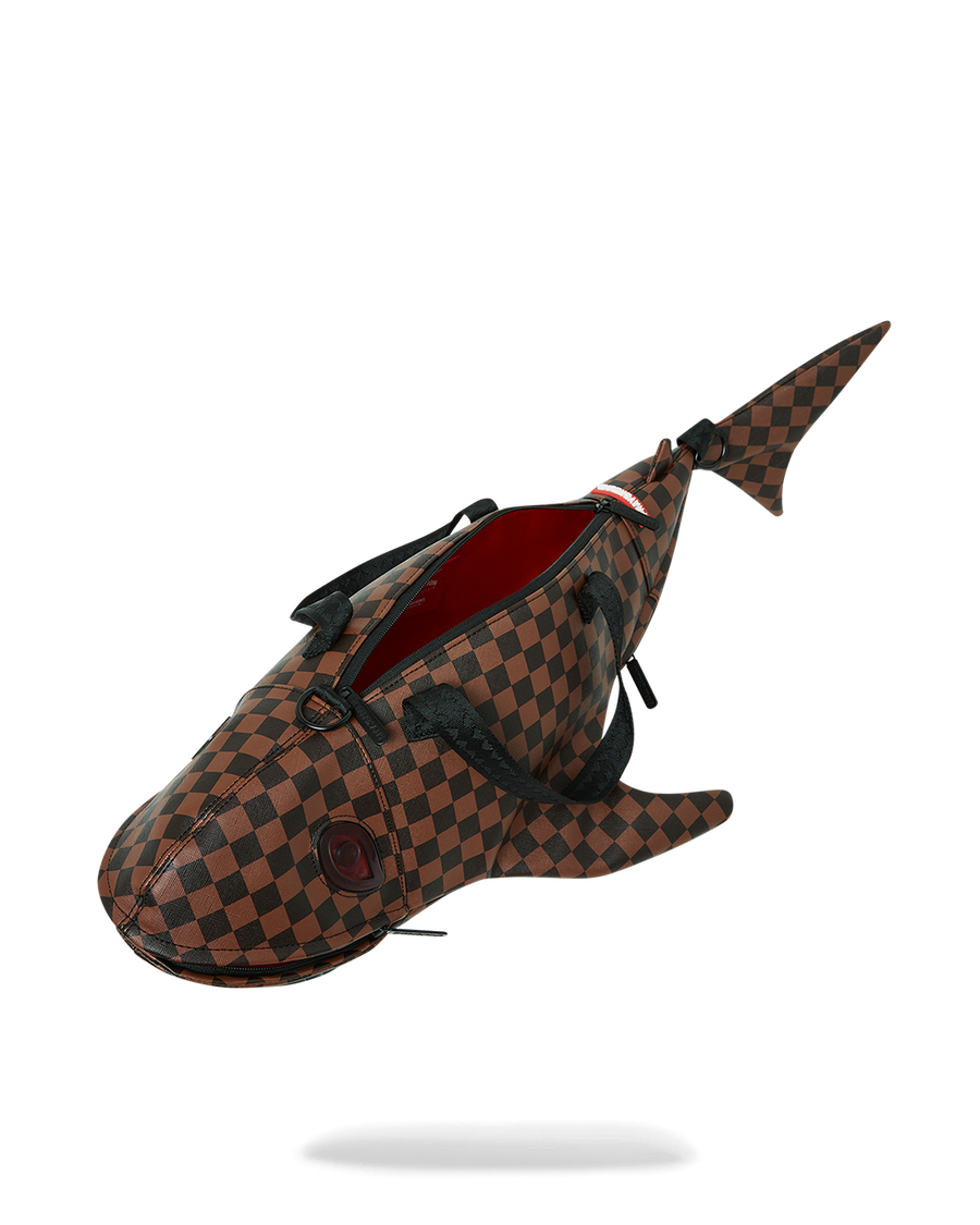 SPRAYGROUND® DUFFLE SHARKS IN PARIS CLEAR FOR TAKEOFF SHARK MEDIUM DUFFLE
