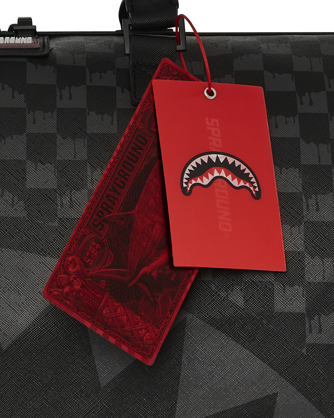 HANGOVER DRIP CHECK DUFFLE – SPRAYGROUND® HANGOVER DRIP CHECK DUFFLE – SPRAYGROUND®