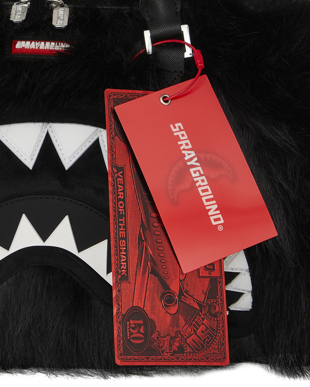 SPRAYGROUND® DUFFLE FUR CRAY BLACK MINI DUFFLE