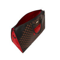SPRAYGROUND® DUFFLE RED REDEMPTION PYRAMID DUFFLE