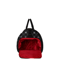 SPRAYGROUND® DUFFLE GRAY PEEKING CHARACTER CHECK DUFFLE