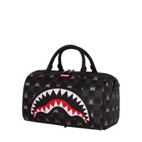 SPRAYGROUND® DUFFLE GRAY PEEKING CHARACTER CHECK MINI DUFFLE