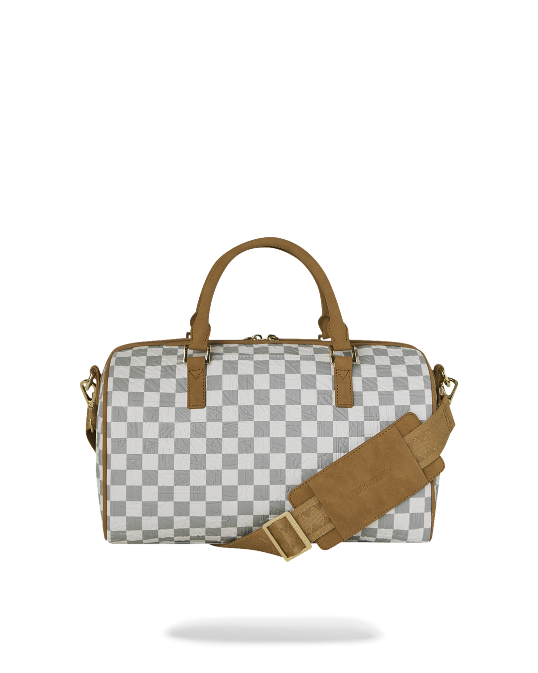 SPRAYGROUND® DUFFLE GRAFF EMBOSSED CREAM CHECK MINI DUFFLE
