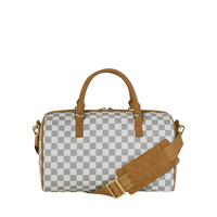 SPRAYGROUND® DUFFLE GRAFF EMBOSSED CREAM CHECK MINI DUFFLE