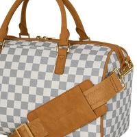 SPRAYGROUND® DUFFLE GRAFF EMBOSSED CREAM CHECK MINI DUFFLE