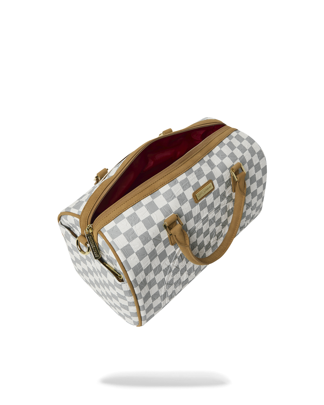 SPRAYGROUND® DUFFLE GRAFF EMBOSSED CREAM CHECK MINI DUFFLE