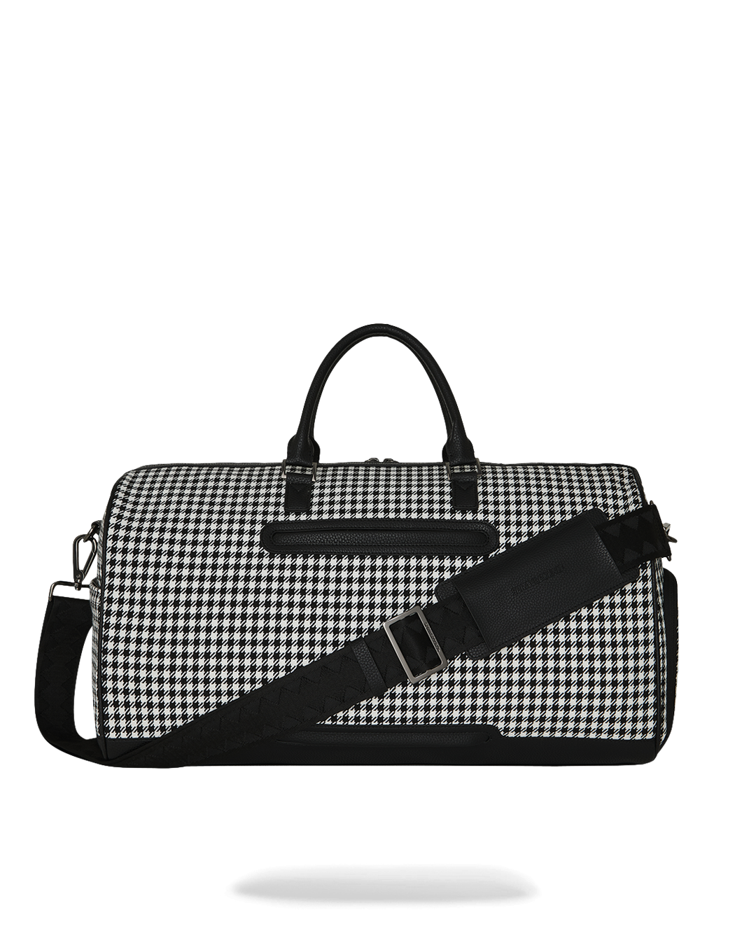 SPRAYGROUND® DUFFLE PORSCHE MIXED PEPITA SHARK COLLAB LARGE DUFFLE - LIMITED EDITION