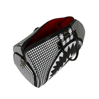 SPRAYGROUND® DUFFLE PORSCHE MIXED PEPITA SHARK COLLAB LARGE DUFFLE - LIMITED EDITION