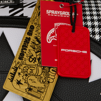 SPRAYGROUND® DUFFLE PORSCHE MIXED PEPITA SHARK COLLAB LARGE DUFFLE - LIMITED EDITION