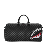 SPRAYGROUND® DUFFLE SHARKS IN PARIS WTF BUBBLY BLACK CHECK DUFFLE