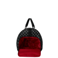 SPRAYGROUND® DUFFLE SHARKS IN PARIS WTF BUBBLY BLACK CHECK DUFFLE