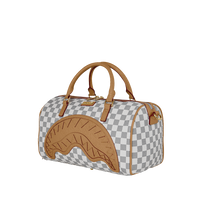 SPRAYGROUND® MINI DUFFLE EMBOSSED CREAM CHECK MINI DUFFLE