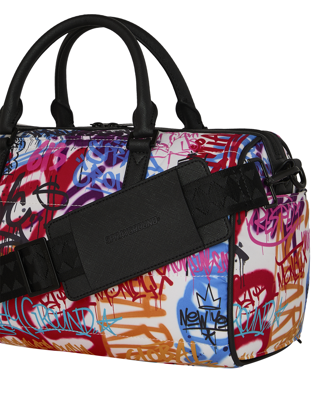 SPRAYGROUND® MINI DUFFLE TAGGED UP PUFFER MINI DUFFLE