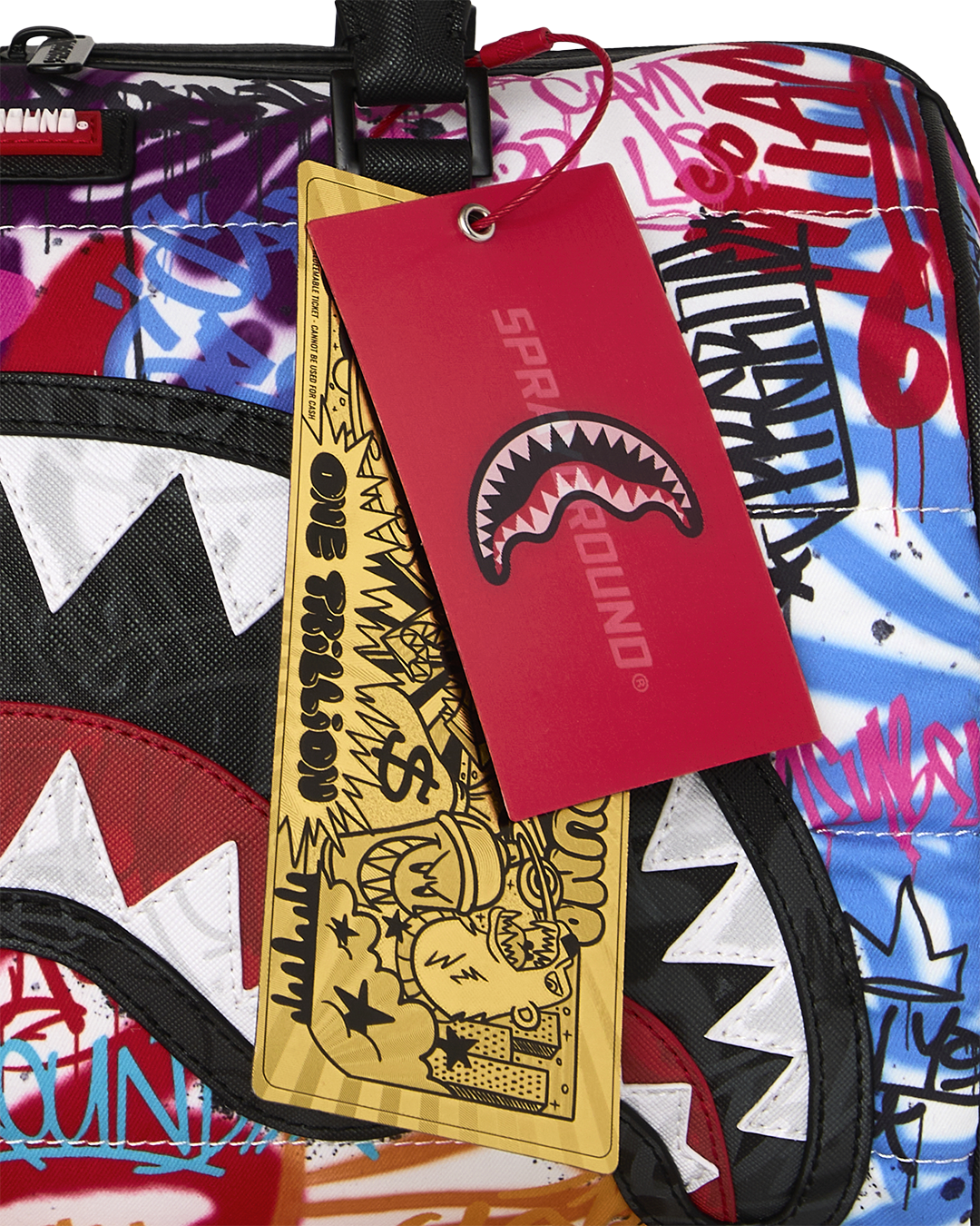 SPRAYGROUND® MINI DUFFLE TAGGED UP PUFFER MINI DUFFLE