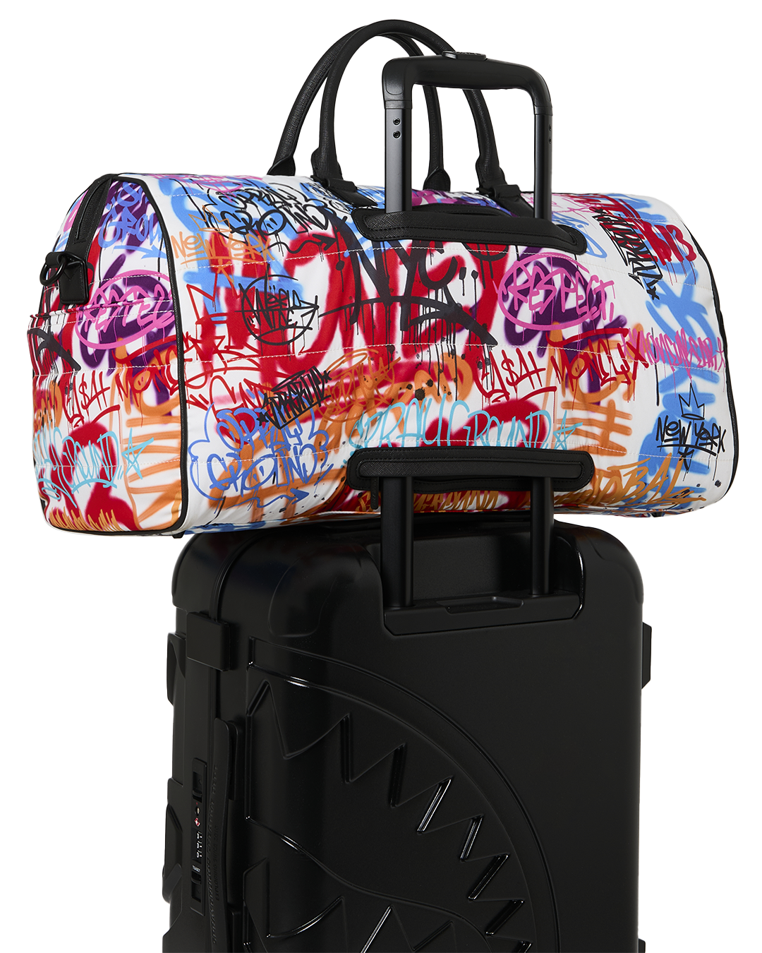 SPRAYGROUND® DUFFLE TAGGED UP PUFFER DUFFLE