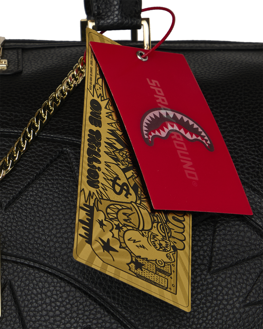 SPRAYGROUND® DUFFLE SHARK CENTRAL GOLD TAG DUFFLE