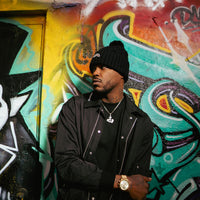 SPRAYGROUND® HAT BLACK KNIT PUFF BEANIE