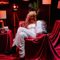 SPRAYGROUND® BACKPACK CREAM CHECK SIDE DRIP BACKPACK