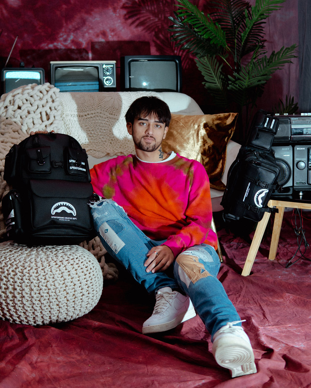 SPRAYGROUND® CROSS BODY MIDNIGHT OSAKA PAYLOAD CARGO CROSSBODY