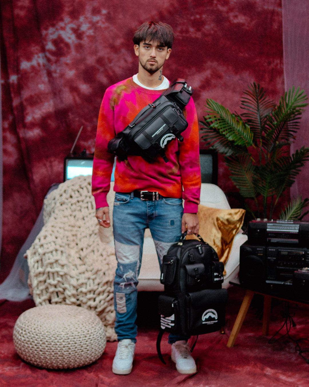 SPRAYGROUND® CROSS BODY MIDNIGHT OSAKA PAYLOAD CARGO CROSSBODY