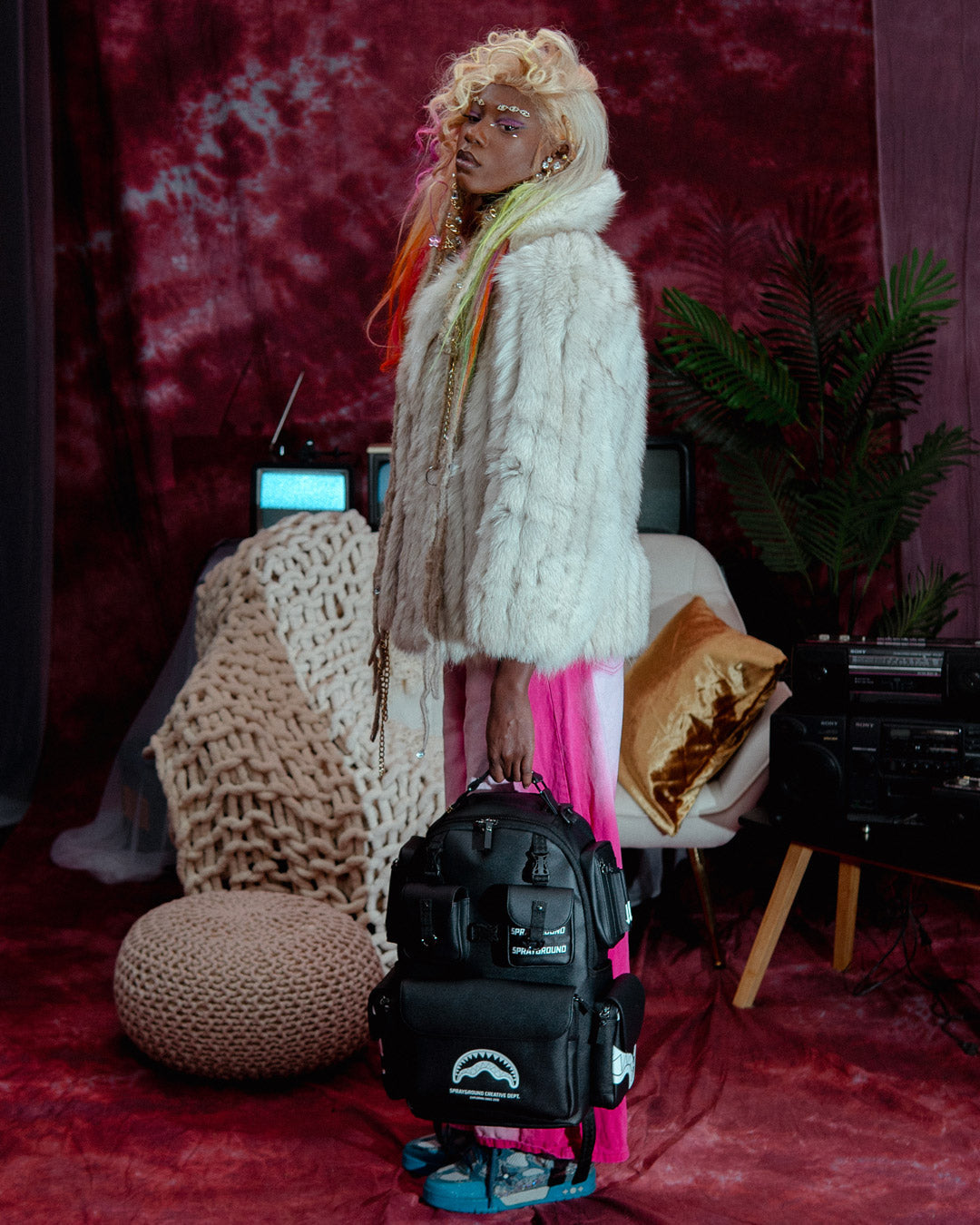 SPRAYGROUND® BACKPACK MIDNIGHT OSAKA PAYLOAD CARGO BACKPACK