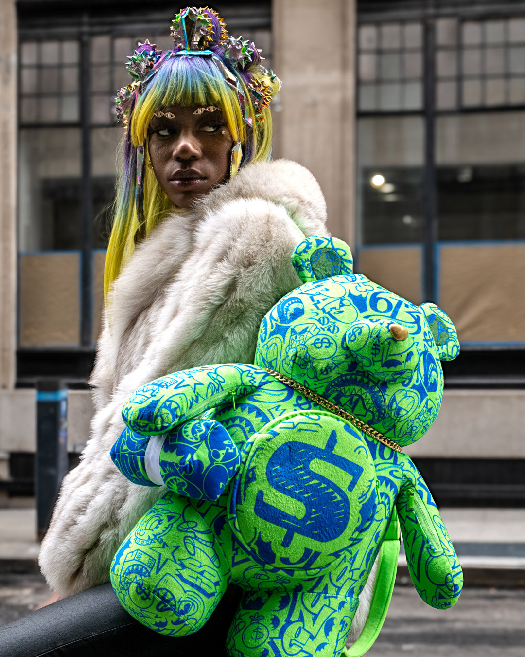 SPRAYGROUND® BACKPACK TATTED UP NO FACE MONEYBEAR BACKPACK