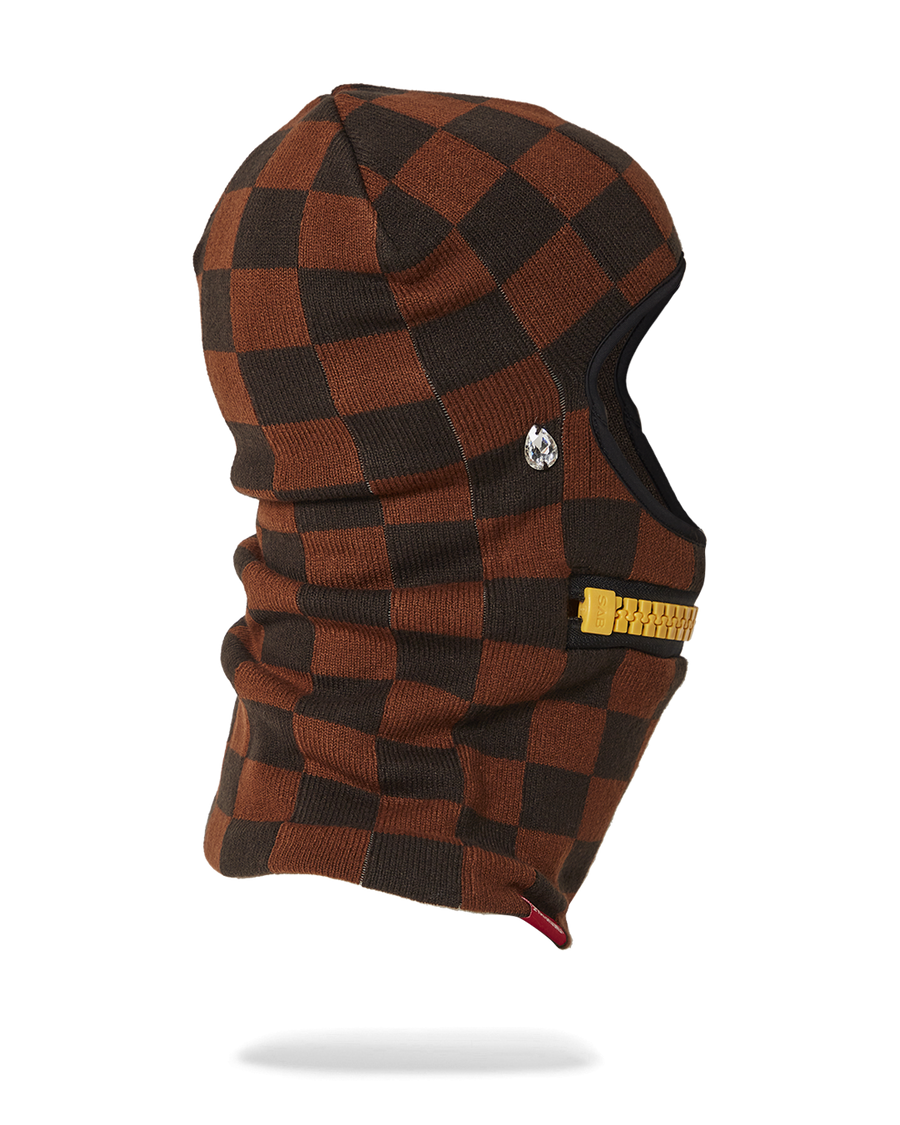 SPRAYGROUND® SKI MASK GOLD ZIPPER MOUTH SKI MASK