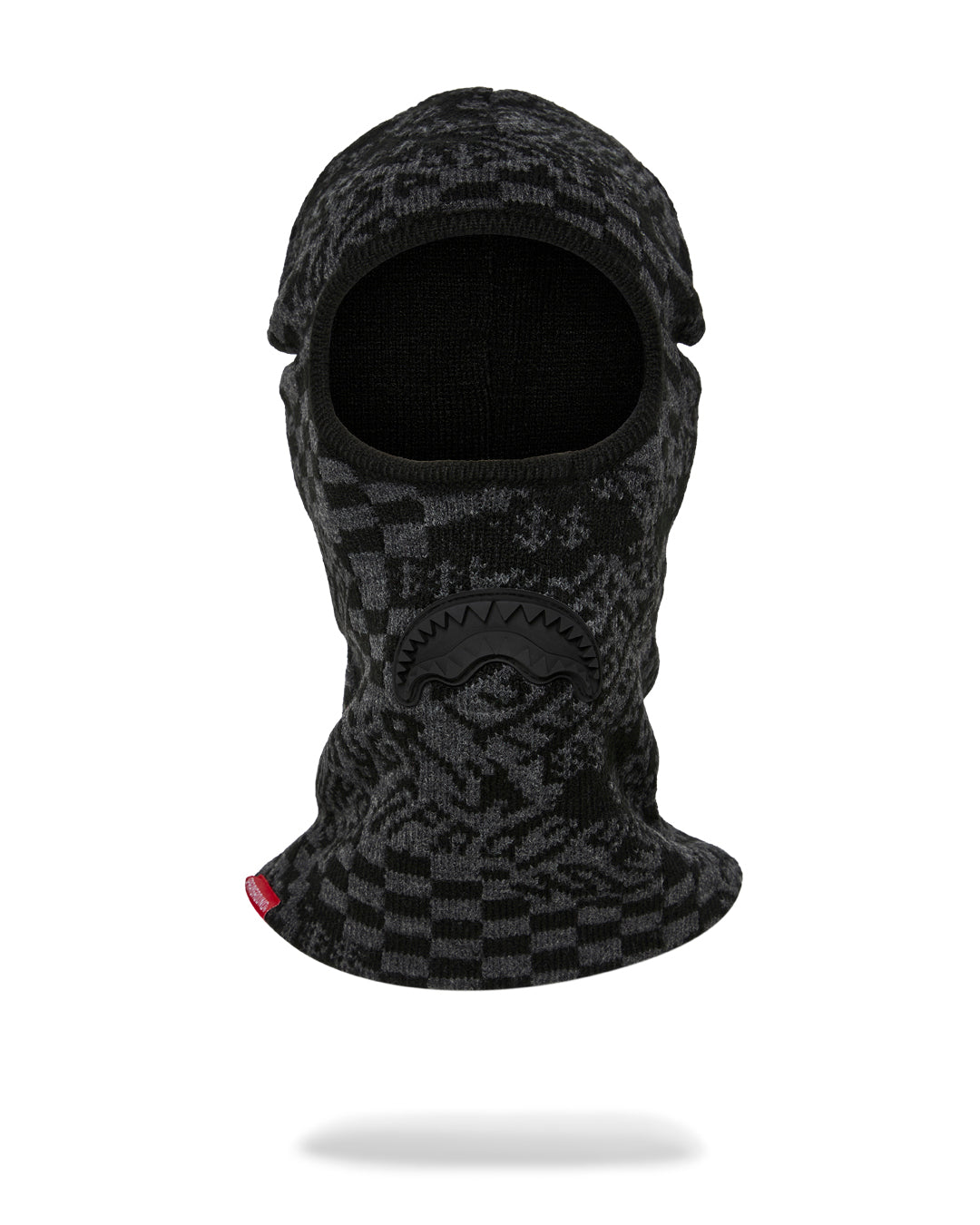 SPRAYGROUND® SKI MASK KNIT BLACK WARP CHECK SKI MASK