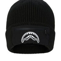 SPRAYGROUND® HAT BLACK POCKET BEANIE