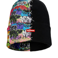 SPRAYGROUND® HAT SPLIT KNIT GRAFF BEANIE