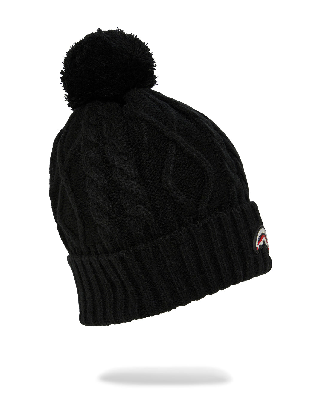 SPRAYGROUND® HAT BLACK KNIT PUFF BEANIE