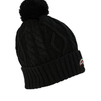 SPRAYGROUND® HAT BLACK KNIT PUFF BEANIE